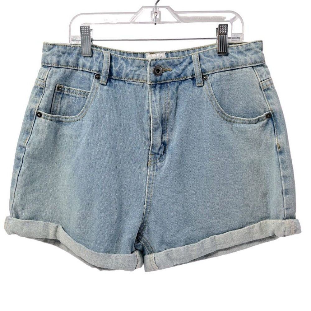 Raised By Wild Treetops Light Washed Denim Shorts Size 12